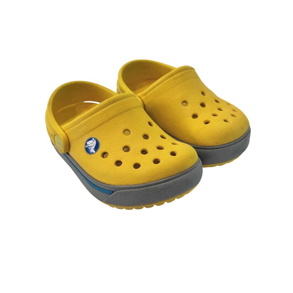 Crocs Classic Clog Shoes Size Toddler 4‎ / 5 With Grey Sole